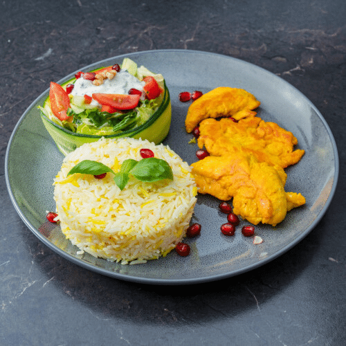 Safranzauber mit Hänchenfilet