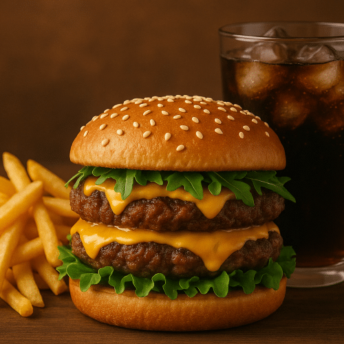 Cheesy Royal Burger (200g)