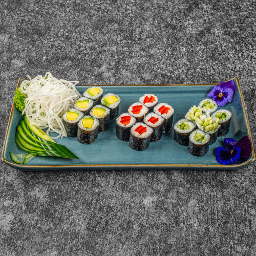 Maki Veggie Menü (18 Stück, vegan)