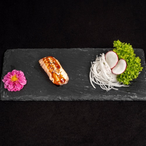 Flambeed Sake Nigiri