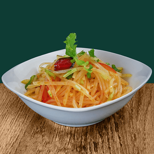 Sauer-scharfe Kartoffelstreifen