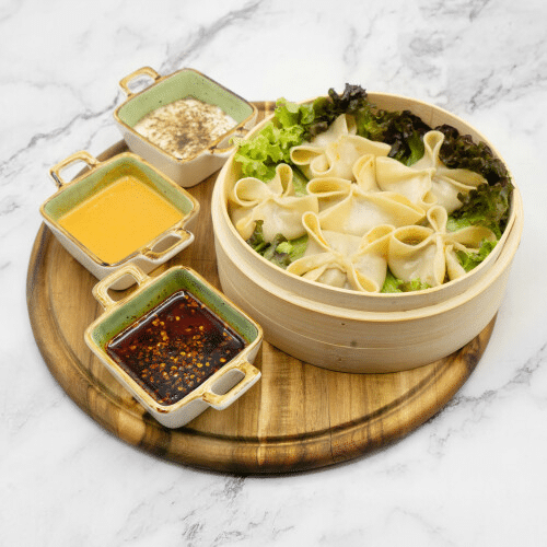 Frittiertes Lamm Momo