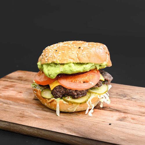 Avocado Hot hell's Burger