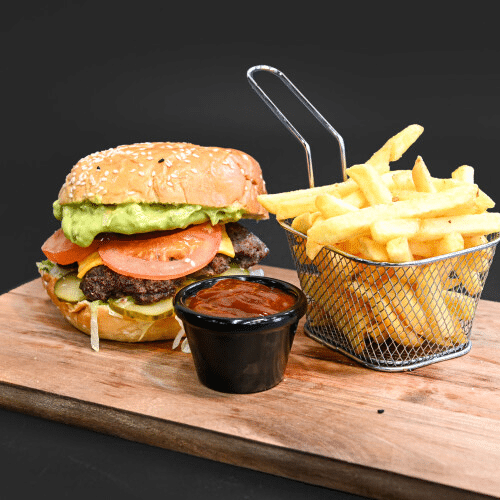 Avocado hot Hell's Burger Menü