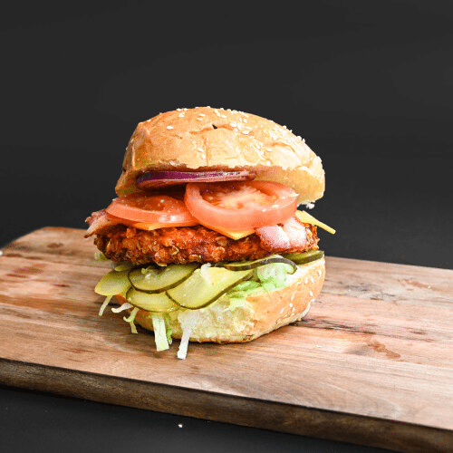 Crispy Cheese-Bacon Burger