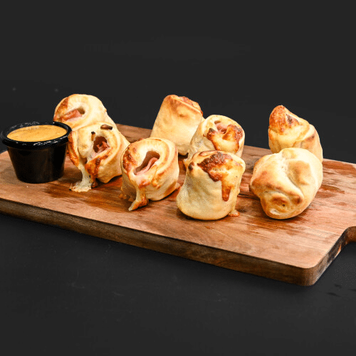 Pizzabrötchen mit Putenfleisch (8 Stück)