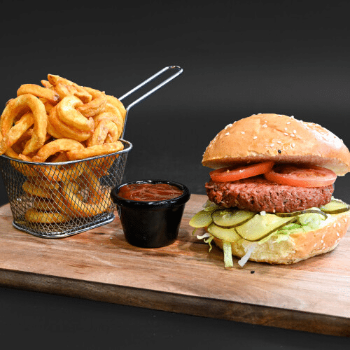 Veganer Burger Menü