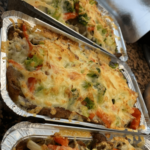 Döner Kebab überbacken