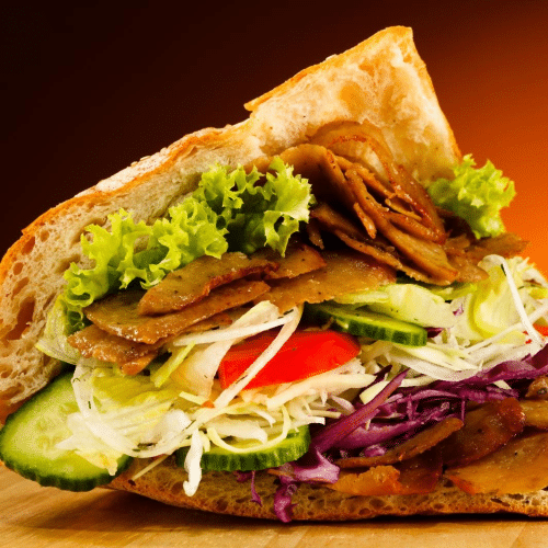 Döner Weichkäse Sandwich