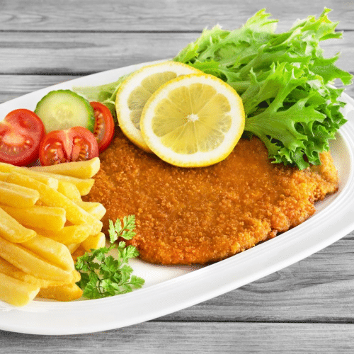 Hähnchenschnitzel mit Jägersauce