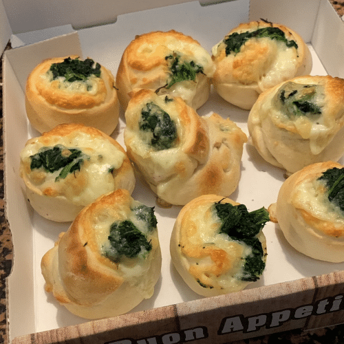 Pizza Panini mit Spinat und Feta