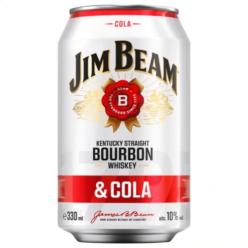 Jim Beam Bourbon Whiskey - Cola 0,33l Einweg