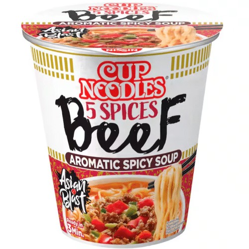 Nissin Cup Noodles 5 Spices Beef 64 g