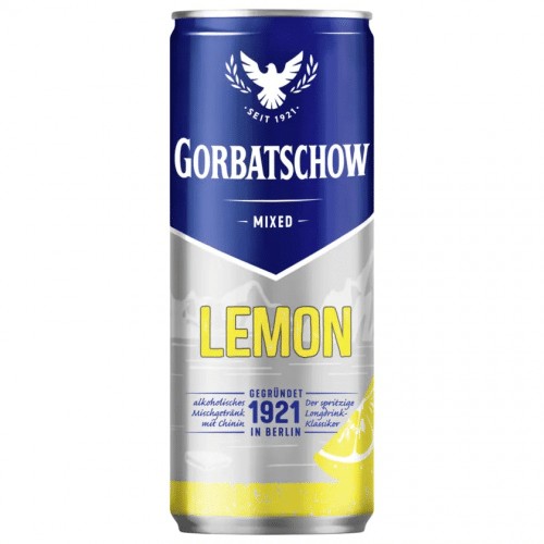Gorbatschow Wodka und Lemon 0,33l Einweg