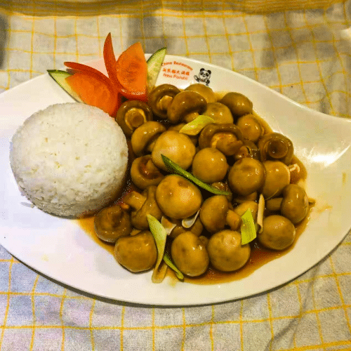 Gebratene Champignons (vegetarisch)