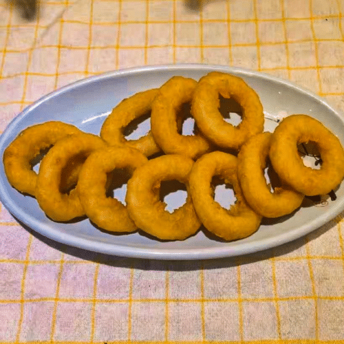 Knusprige Tintenfischringe