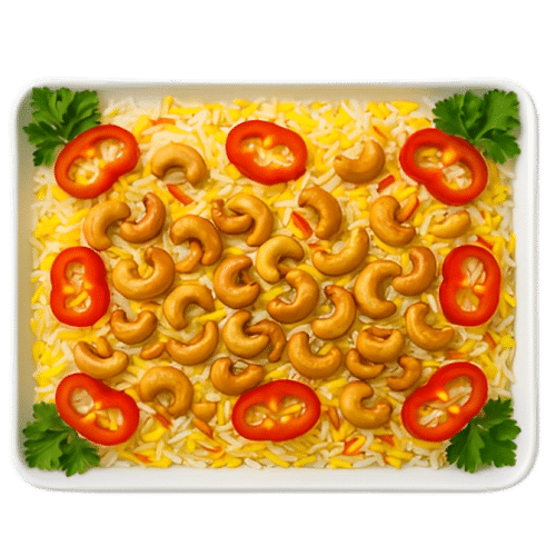 Reis mit Cashewnüssen