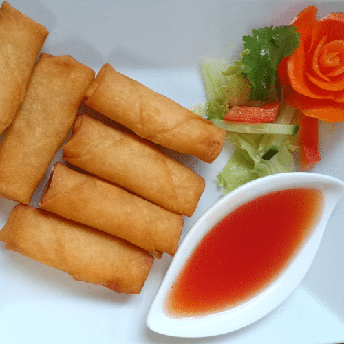 Mini-Frühlingsrollen (6 Stück, vegetarisch)