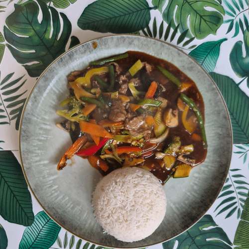 Rindfleisch nach Szechuan-Art (leicht scharf)
