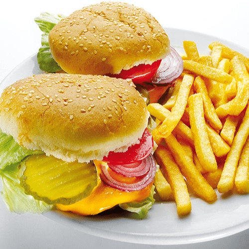 Zwillings-Cheeseburger (2 Stück)