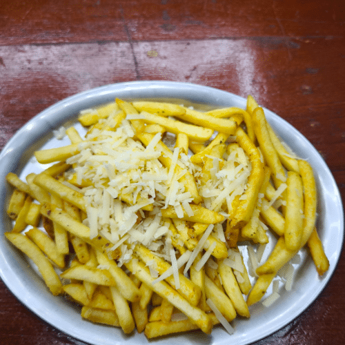 Parmesan knofi Pommes