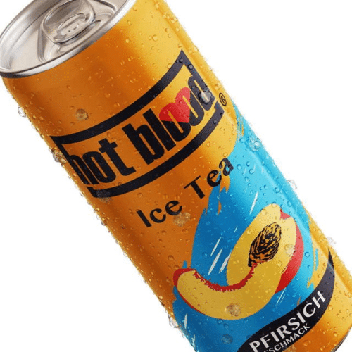 Hot Blood Eistee Pfirsich 0,33l (EINWEG)