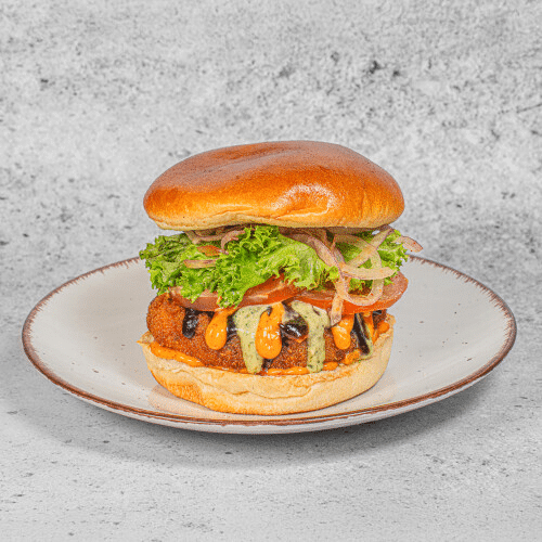 Vegane Kartoffel Tikka Burger