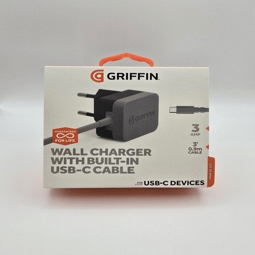 Griffin Wall Charger With Builte-In USB-C Cabel