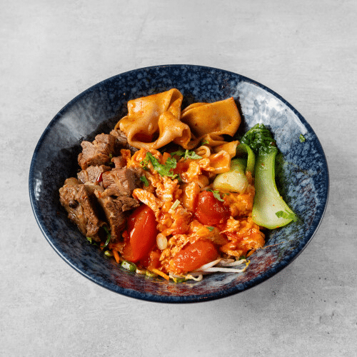 Pasta Biang Biang Tomato & Egg - mit Rindfleisch
