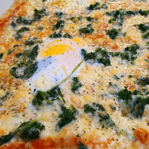 Pizza Spinaci con Uova
