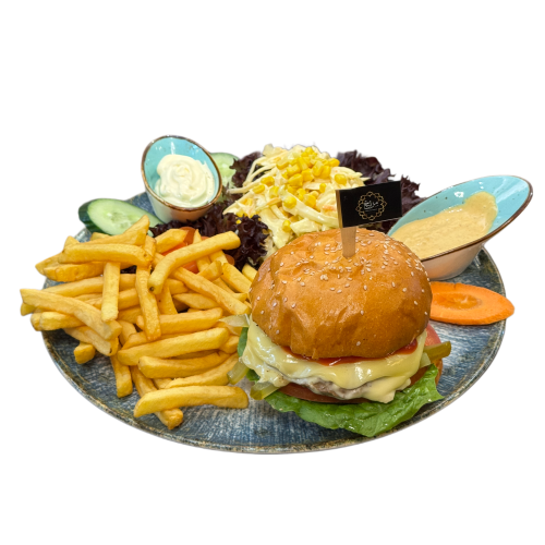 Lamm Double Burger Menü