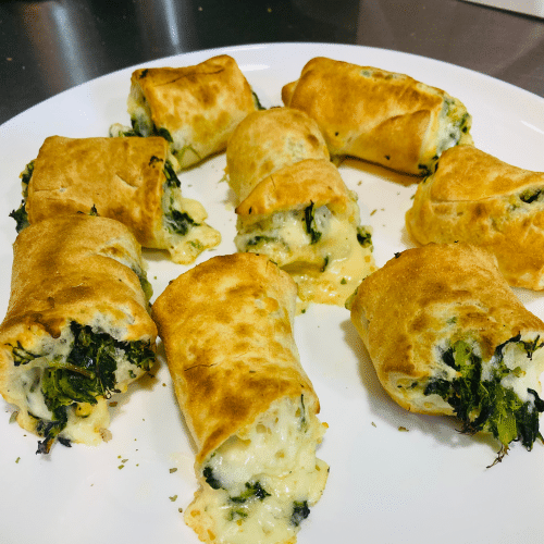 Spinatbrötchen