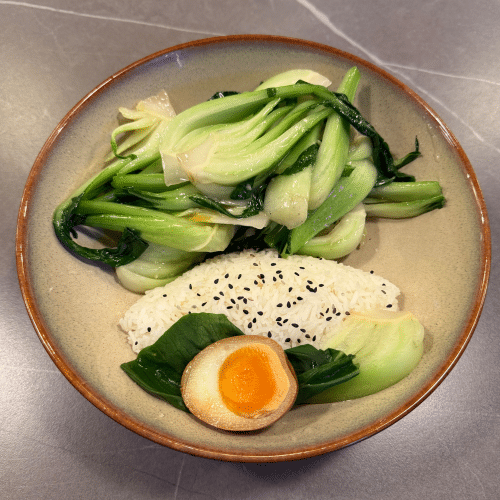 Gebratener Pak Choi mit Knoblauch