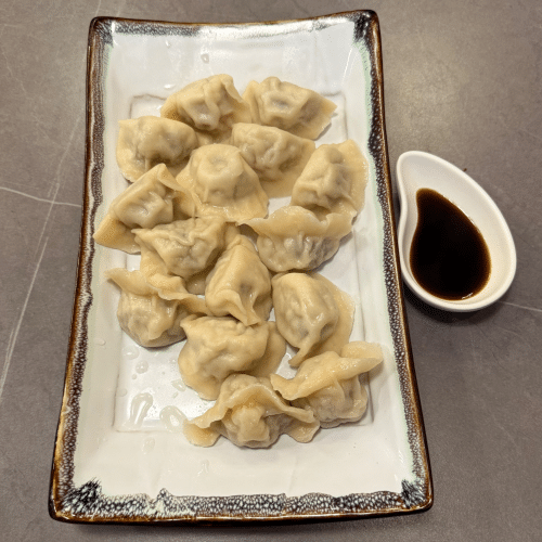 Jiaozi Schweinefleisch-Bohnen-Dumplings