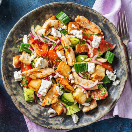 Hähnchen Bruststreifen Salat