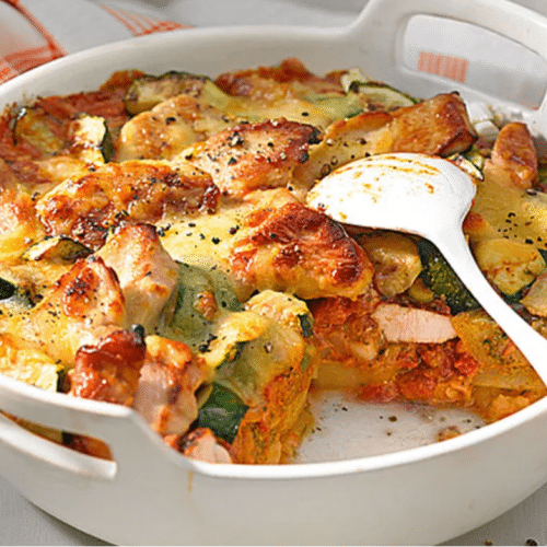 Maccheroni alla Hähnchenbruststreifen