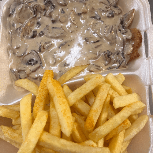 Champignons-Rahmschnitzel