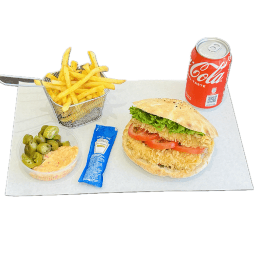 Chili Crispy Chicken Burger ( Menü )