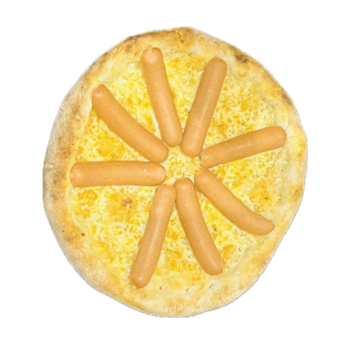 Pizza mit Wurst