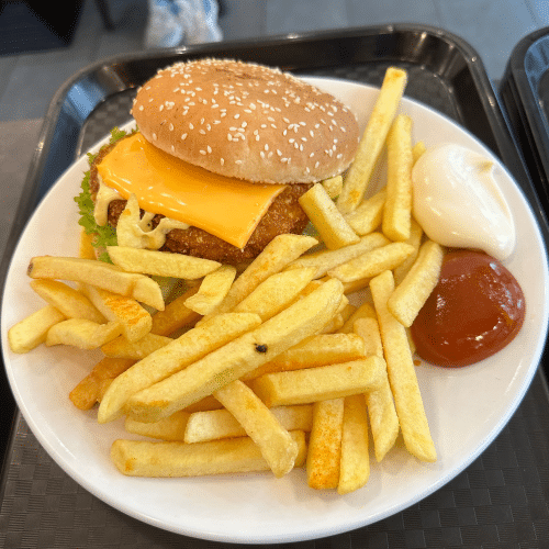 Chickenburger Menü