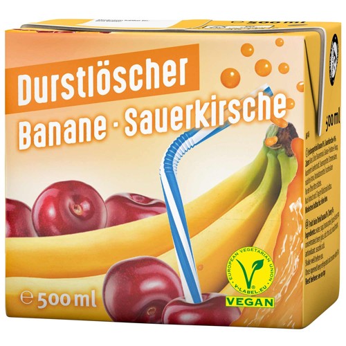 Durstlöscher Banane-Sauerkirsche 0.5l
