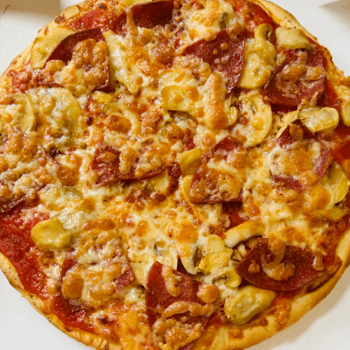 Pizza Salame e Funghi