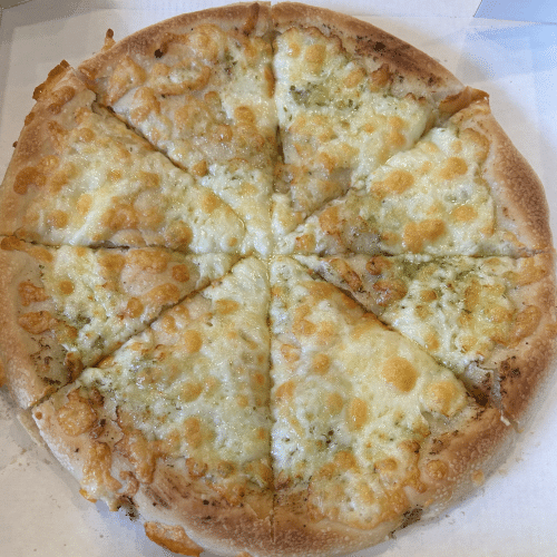 Pizzabrot mit Kräuterbutter und Käse