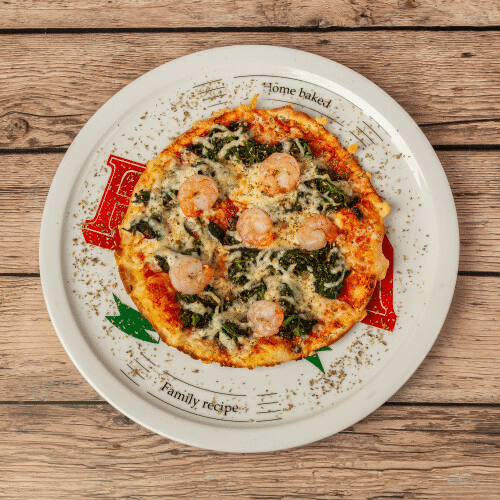 Pizza Spinaci e Gamberini