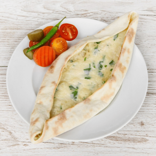 Weißkäse und Petersilie