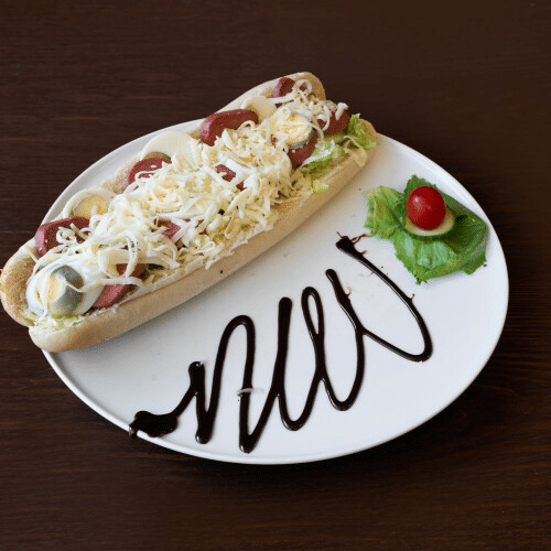Baguette Sucuk und Ei