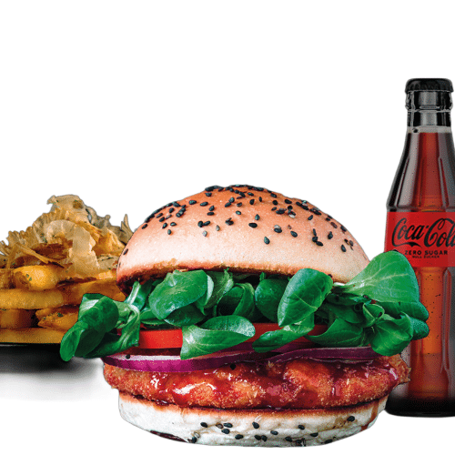 Japanese Chickenburger Menü