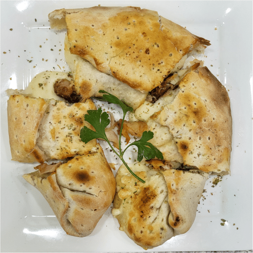 Brötchen gefüllt mit Dönerfleisch