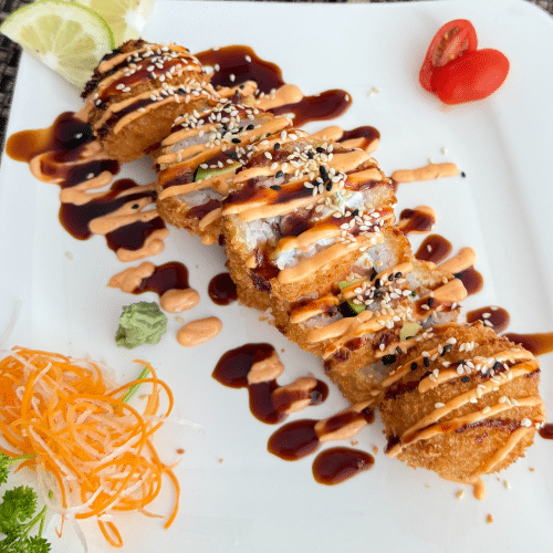 Tempura Rolls - Gebackene Foto Sahe