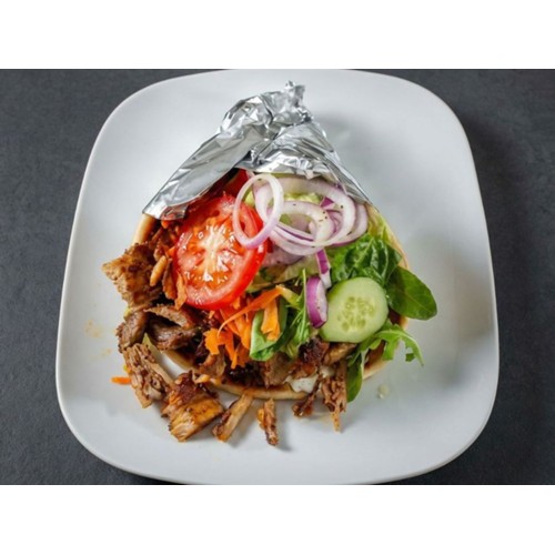 Gyros-Pita mit Gyros und gem. Salat